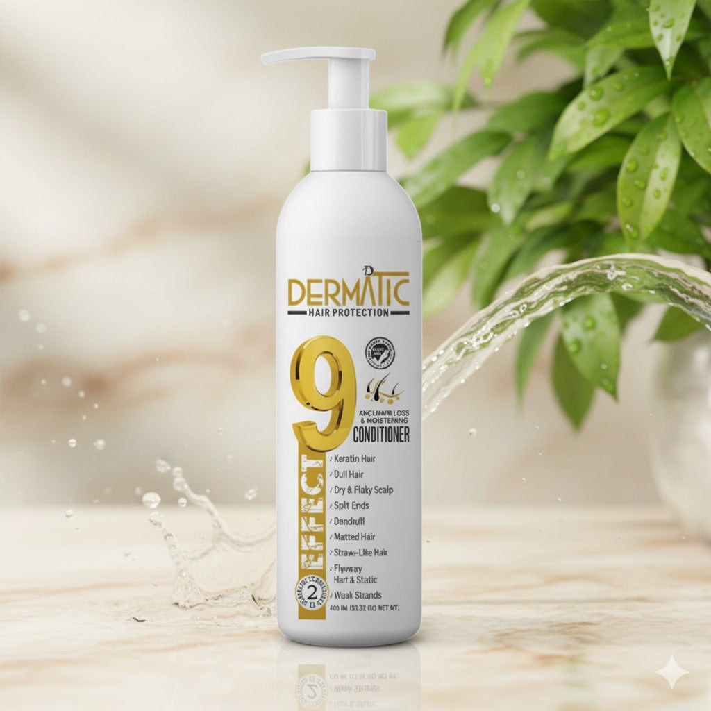 Dermatic 9-in-1 Conditioner bottle – complete hair care Pakistan