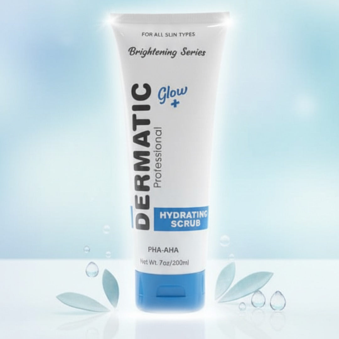 Dermatic Professional Hydrating Scrub tube – Glow+ skincare