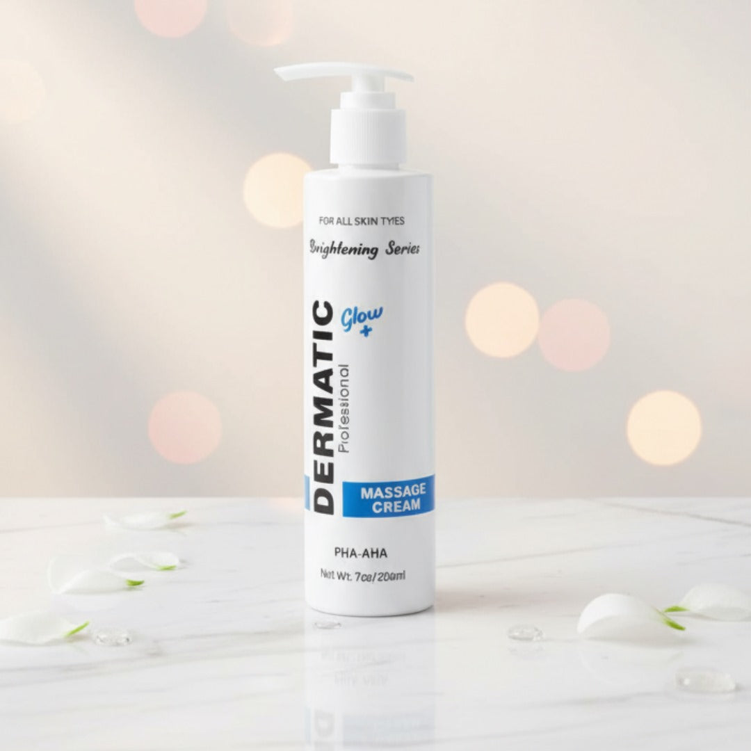 Dermatic Professional Massage Cream bottle – Glow+ Brightening Series