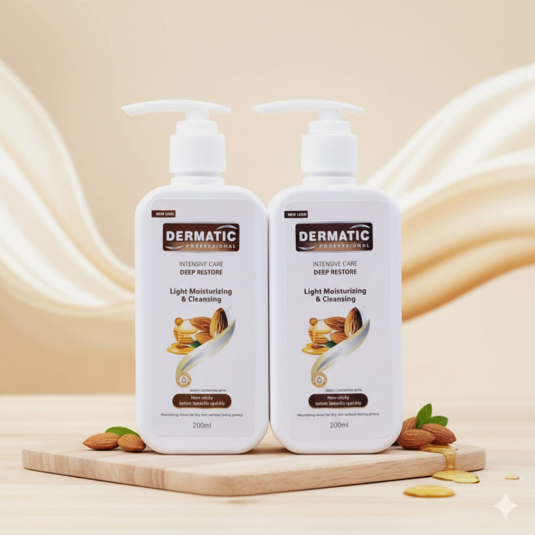 Dermatic Professional Light Moisturizing & Cleansing Lotion – pump bottles